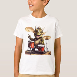 Camiseta T-Shirt do Drummer Unisex Kid Dino-mite