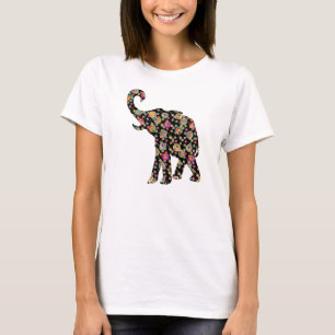 Camiseta T-shirt do elefante do Hippie