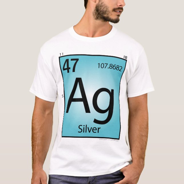 Camiseta T-shirt do elemento da prata (AG) - parte (Frente)