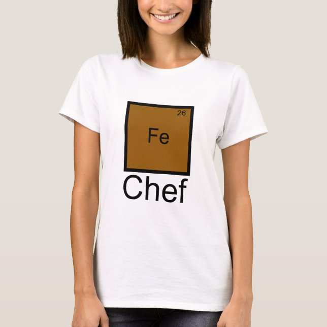 Camiseta T-Shirt do Elemento de Chef de Ferro (Frente)