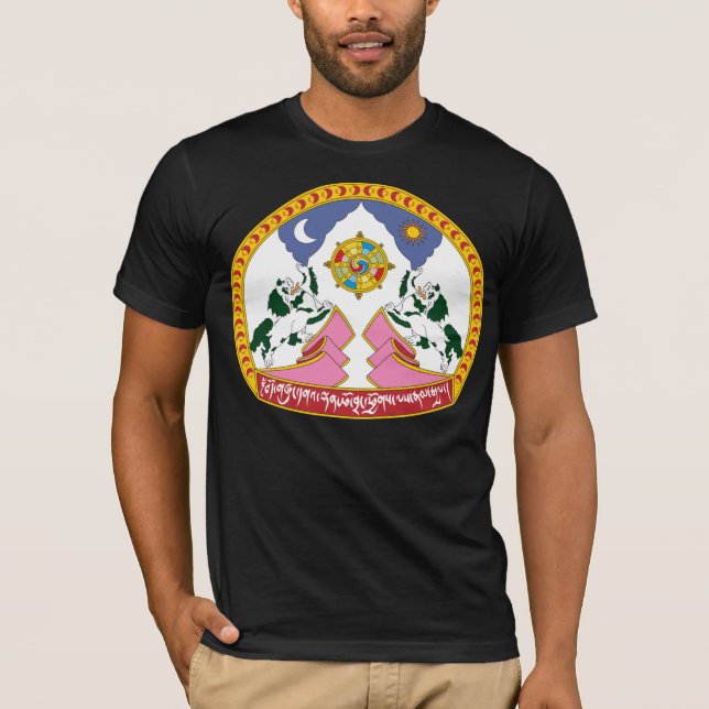 Camiseta T-shirt do emblema de Tibet (Frente)