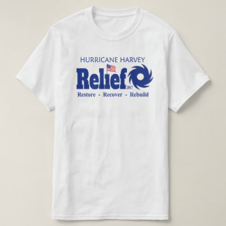 Camiseta T-shirt do esforço do fundo de ajuda de Harvey