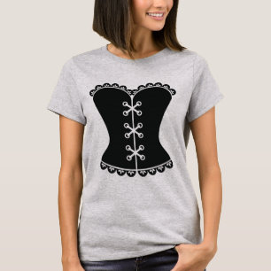 Camiseta T-shirt do espartilho