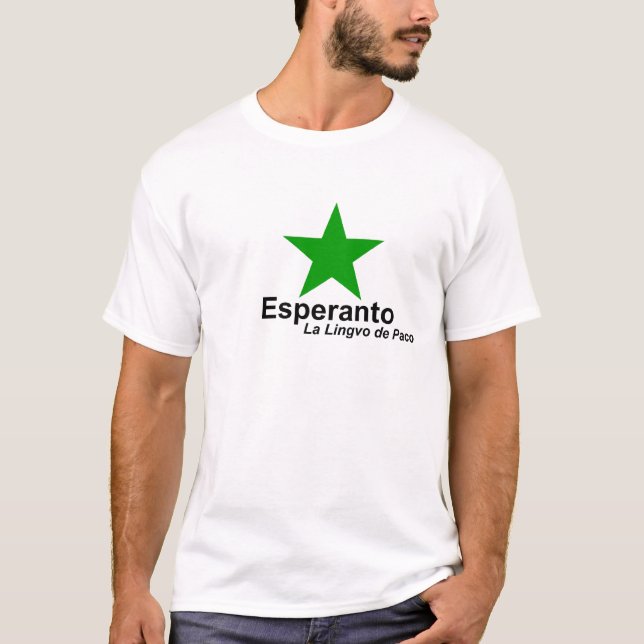 Camiseta T-shirt do esperanto (Frente)