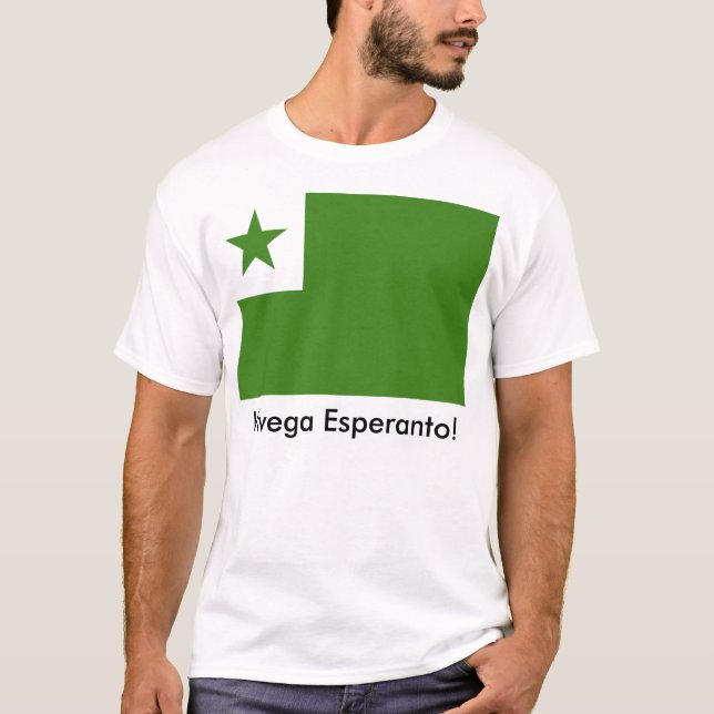 Camiseta T-shirt do esperanto (Frente)