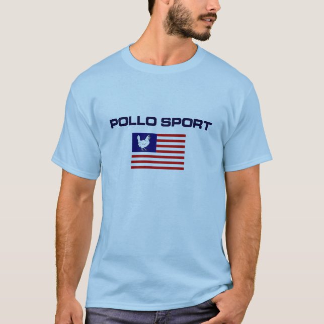 Camiseta T-shirt do esporte de Pollo (Frente)