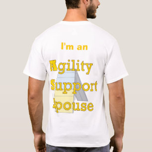 Camiseta T-shirt do esposo v2 do apoio da agilidade