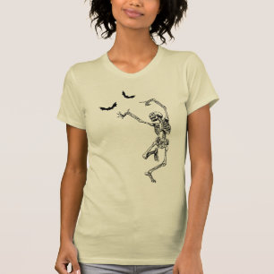 Camiseta T-shirt do esqueleto da dança