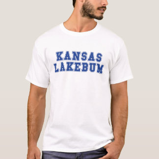 Camiseta T-shirt do estilo da faculdade de Kansas Lakebum
