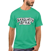 T-shirt do estilo de Sasquatch