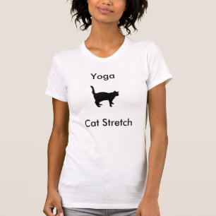 Camiseta T-shirt do estiramento do gato da ioga