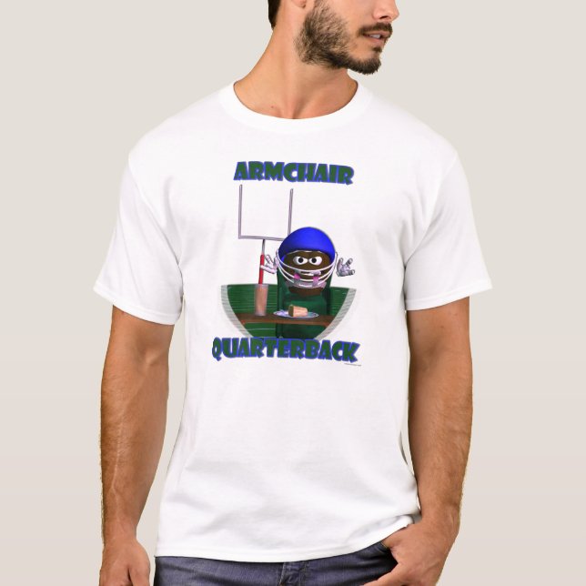 Camiseta T-shirt do estratego da poltrona (Frente)