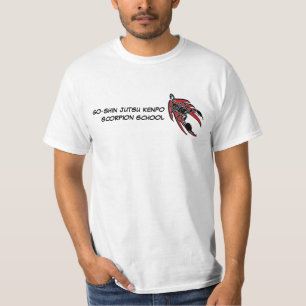 Camiseta T-shirt do estudante da escola do escorpião