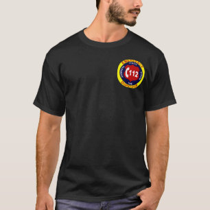 Camiseta T-shirt do expedidor da emergência da UE 112