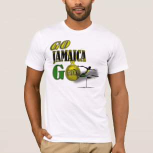 Camiseta T-shirt do fã de Jamaica da equipe de 2012 Jogos