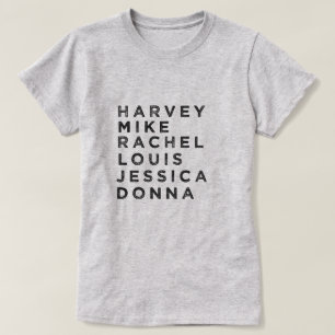 Camiseta T-shirt do fã do caráter dos ternos