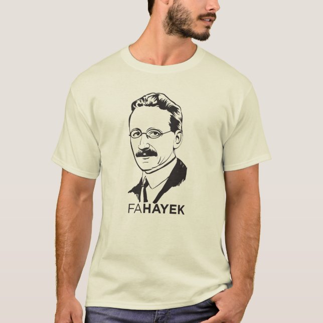 Camiseta T-shirt do FA Hayek (Frente)