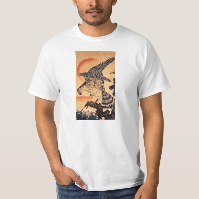 Camiseta T-shirt do falcão de Kuniyoshi (Frente)