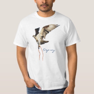 Camiseta T-shirt do falcão de peixes do Osprey do vôo