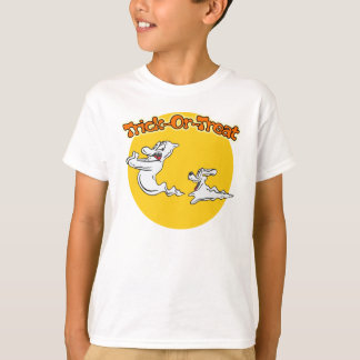 Camiseta T-shirt do fantasma e do cão do fantasma