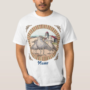 Camiseta T-shirt do farol das gaivota