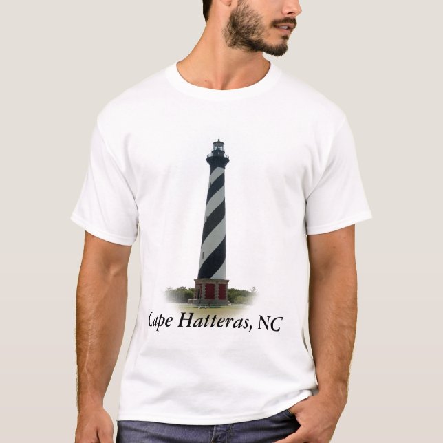Camiseta T-shirt do farol de Hatteras (Frente)