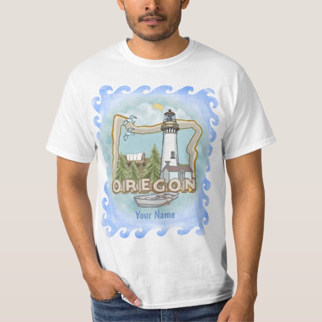 Camiseta t-shirt do farol de Oregon (Frente)