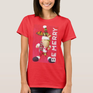 Camiseta T-shirt do feriado da FELIZ para mulheres