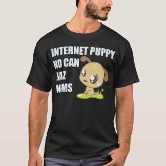 Camiseta T-shirt do filhote de cachorro do Internet