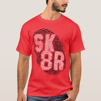 Camiseta t-shirt do fingprint de sk8r