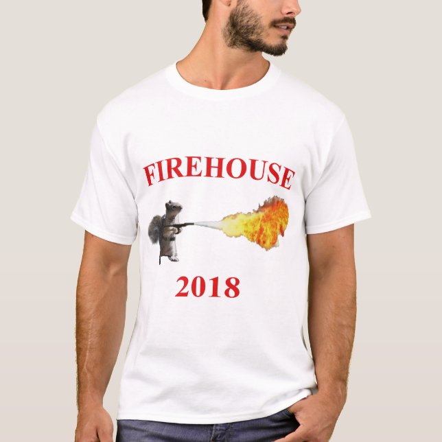 Camiseta T-shirt do Firehouse dos homens (Frente)