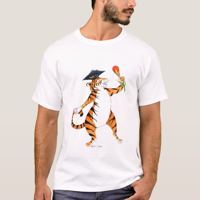 Camiseta T-shirt do formando do tigre (Frente)