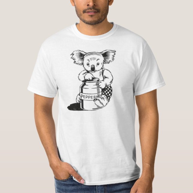 Camiseta T-shirt do frasco do Peppermint de Blinky Bill (Frente)