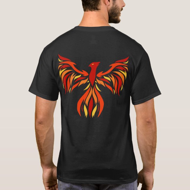 Camiseta T-shirt do FTC da robótica da força de Phoenix (2 (Verso)