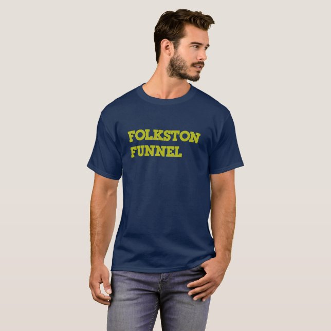 Camiseta T-shirt do funil de Folkston da pia batismal de (Frente Completa)