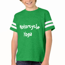 T-shirt do futebol da ioga da motocicleta