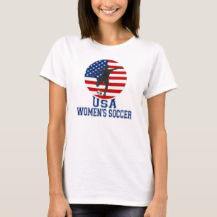Camiseta T-shirt do futebol das mulheres dos EUA da