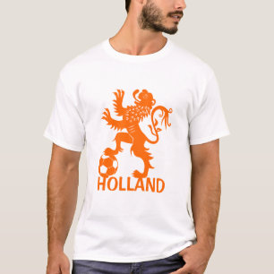 Camiseta T-shirt do futebol de Holland - leão holandês
