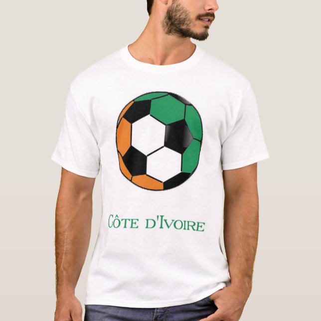 Camiseta T-shirt do futebol do campeonato do mundo da costa (Frente)