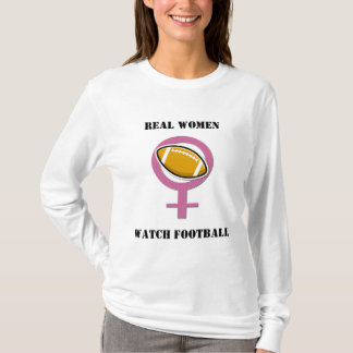 Camiseta T-shirt do futebol do relógio das mulheres reais