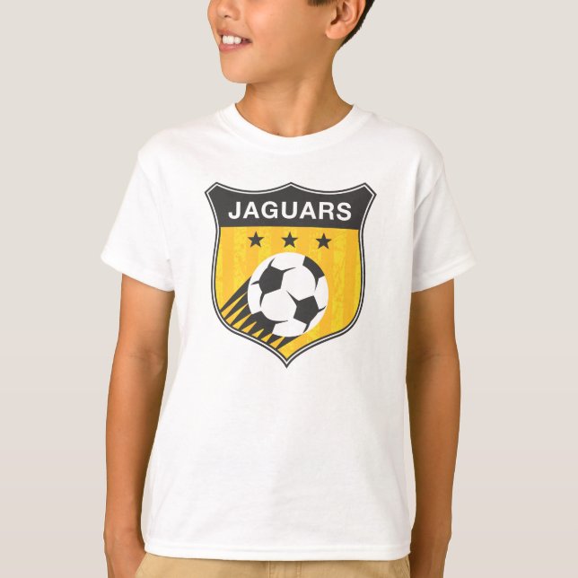 Camiseta T-shirt do futebol dos jaguares de Jamestown (Frente)