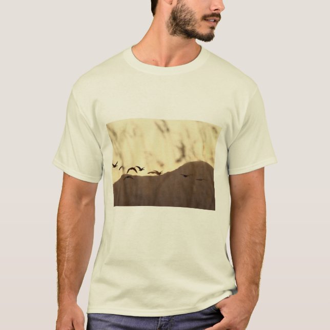 Camiseta T-shirt do ganso de neve (Frente)