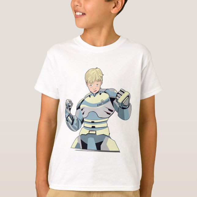 Camiseta T-shirt do garoto Eric Cookie Robot (Frente)