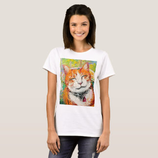 Camiseta T-shirt do gatinho de Monet