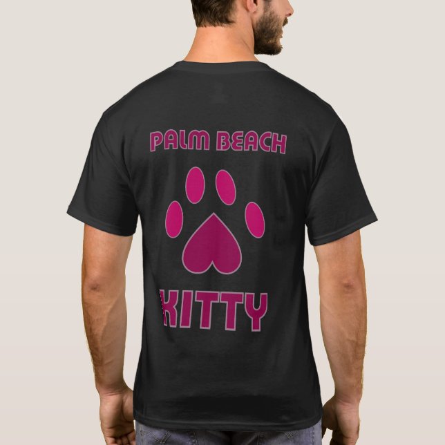 Camiseta T-shirt do gatinho do Palm Beach (Verso)