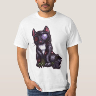 Camiseta T-shirt do gatinho do zombi