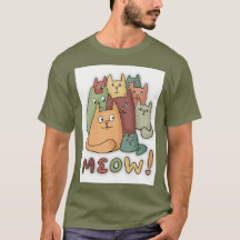 T-shirt do gatinho Meow