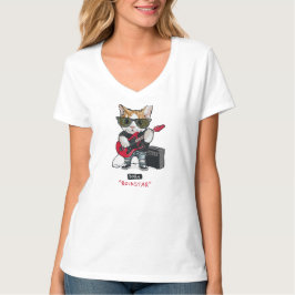 Camiseta T-Shirt do gatinho Rockstar