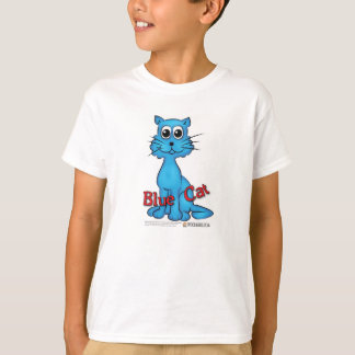 Camiseta T-shirt do gato azul do livro vermelho do gato