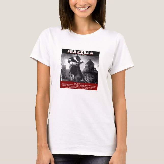 Camiseta T-shirt do gato de Frazzilla (Frente)